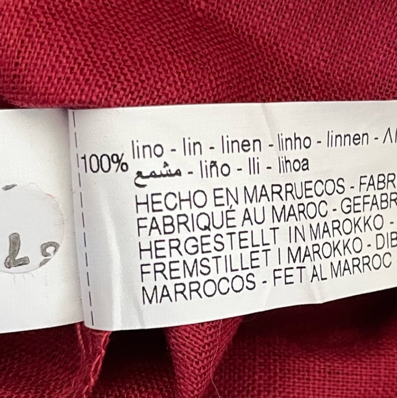 Zara Raspberry Red Linen Midi Dress - Picture 3 of 7